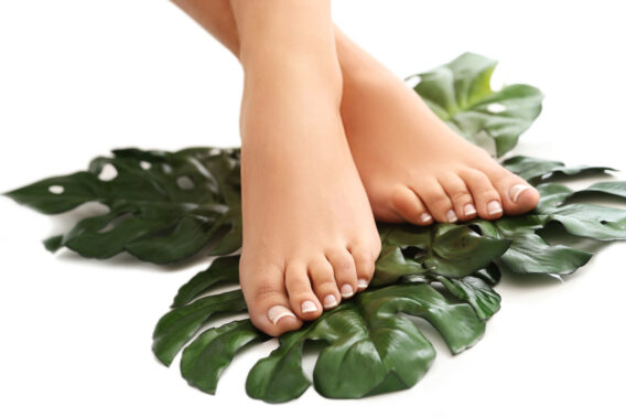TS Health Experience Centre - bare-feet-leaves-foot-care-pedicure-concept